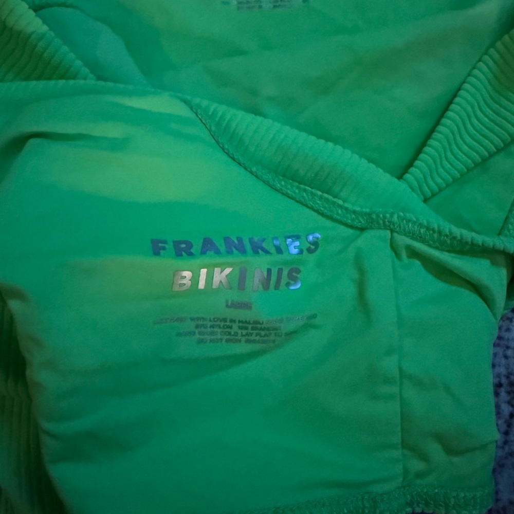 Frankie's Bikinis  Green Glow set with Jenna bottom and Connor top - Picture 5 of 6